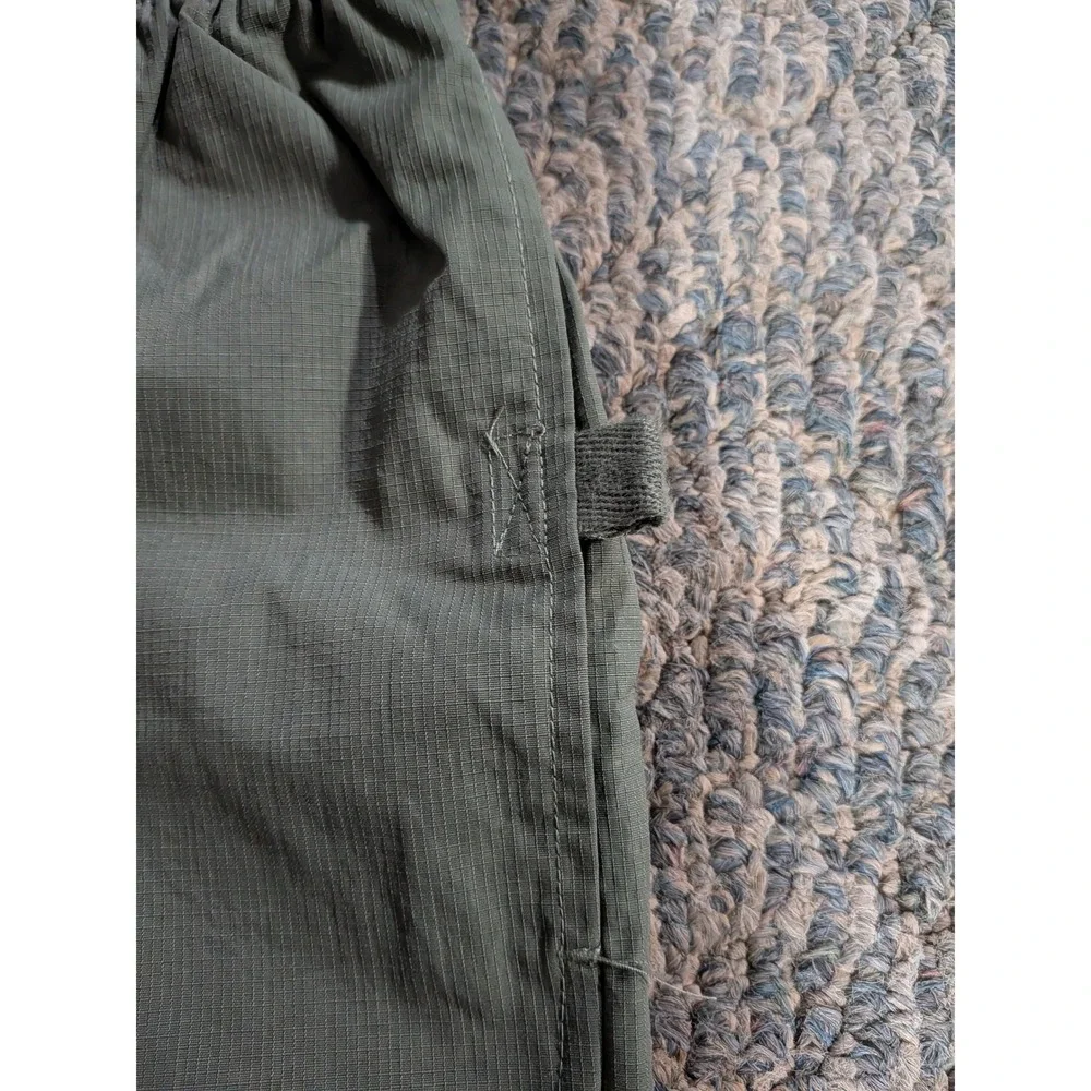 Reebok Vintage Mens Ripstop Windbreaker Pants Olive Green Mesh Lined Track M